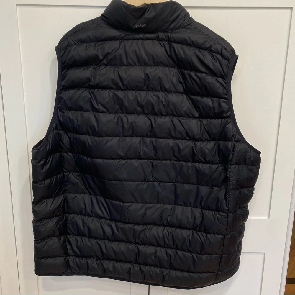 Eddie Bauer Down EB650 Puffer Vest Black Men’s Sz 2XL Winter Zippered Pockets